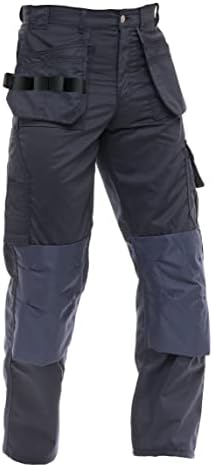 מכנסיים לבניית קורדורה של פאשיו גברים מכנסיים נגר כלי שירות כיסים מכנסי בטיחות ללבוש מכנסי בטיחות בברך כבדה בברך כבדה