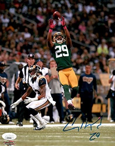 קייסי הייוורד חתום חתימה 8x10 Photo Packers Catch לעומת Rams JSA AB54606 - תמונות NFL עם חתימה