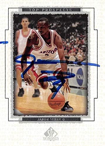 ג'ייסון טרי כרטיס כדורסל חתימה 1999 סיפון עליון סיכוי עליון טירון מס '3 - כדורסל במכללות עם חתימה
