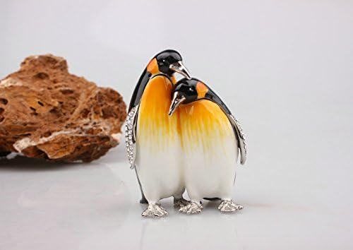 Znewlook מתכת פינגווין קופסת תכשיטים פינגווין פינגווין קופסת תלת -תלת -תלת -תלת -תלת פינגווין קופסת תלת