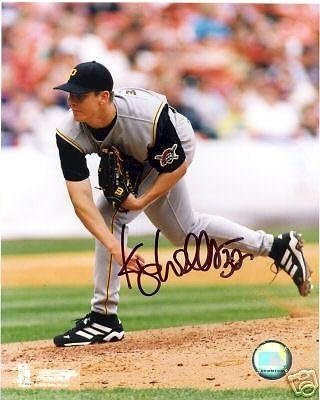 קיפ וולס פיטסבורג שודדי ים חתומים על 8x10 צילום w/coa - תמונות MLB עם חתימה