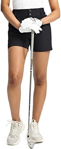 Viodia לנשים 5 אינץ 'מכנסיים קצרים גולף עם כיסים מותניים גבוהים נמתחים מכנסיים קצרים קצרים לנשים קיץ מזדמן
