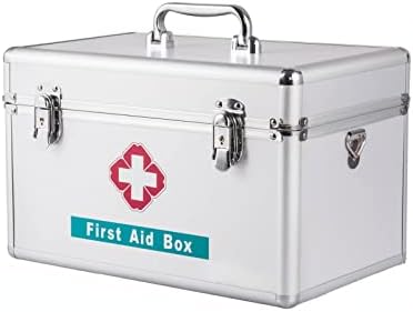 תיבת תרופות ירנגי: קופסא רפואית מסגסוגת אלומיניום, קופסת תרופות קטנה ניידת ביתית, תיבת עזרה ראשונה חיצונית רב-קומתית, תיבת רפואת חירום