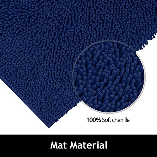שטיחי אמבטיה של Treetone Chenille 2 חתיכות סט שטיחים, 16x24 אינץ '& 20x32 אינץ