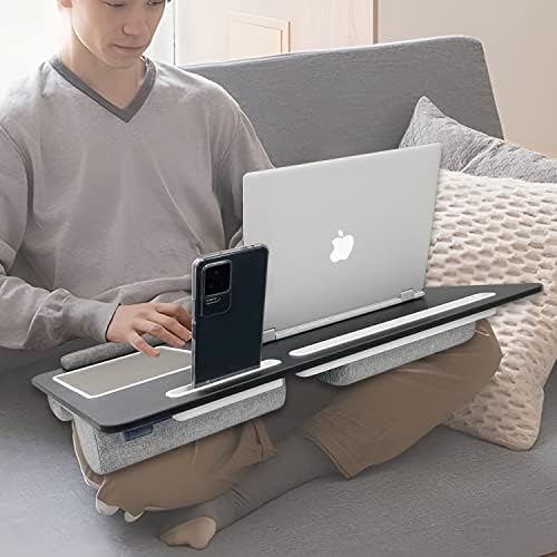 שולחן מחשב נייד אומומו, 2 בשולחן ברכיים אחד עם כרית מחשב נייד 17 אינץ