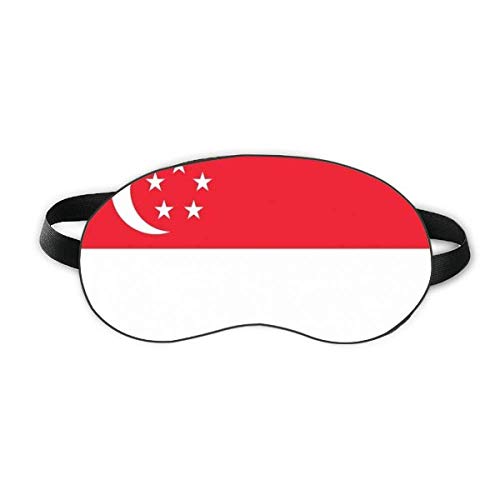 דגל לאומי סינגפור אסיה אסייה מגן שינה עין רכה לילה כיסוי גוון עיוורון