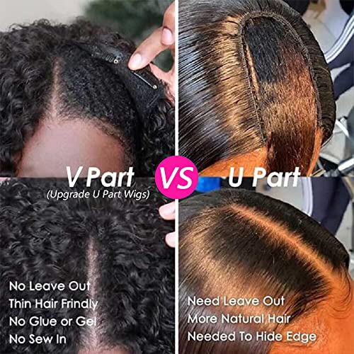 180 צפיפות שדרוג חלק שיער טבעי פאות לנשים שחורות אין להשאיר חלק פאות צבע טבעי קליפ ללא דבק בחצי פאה יקי ישר פאות צורה