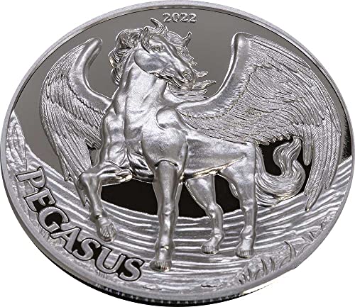 2022 יצורים מיתיים טנזניה Powercoin Pegasus יצורים מיתיים 1 עוז מטבע כסף 1000 שילינג טנזניה 2022 הוכחה