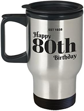 EST 1938 רעיון מתנה של ספל נסיעות יום הולדת 80 יום הולדת