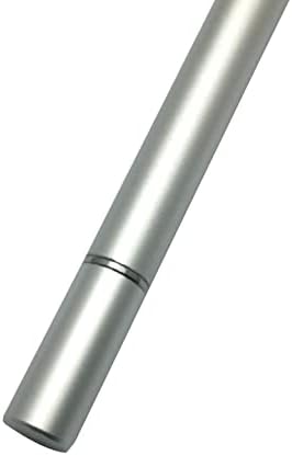 עט חרט בוקס גרגוס תואם ל- Lenovo Thinkpad x13 - חרט קיבולי של Dualtip, קצה סיבים קצה קצה קצה קיבולי עט - מכסף מתכתי