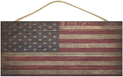 דגל כפרי דגל כפרי עיצוב בית תלייה שלט קיר קישוט דגל אמריקאי פטריוטי ארהב