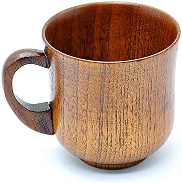 כוס קפה עץ, ספלי תה בעבודת יד, כוס שתייה מעץ לתה, בירה, מים, מיץ, חלב 260 מל