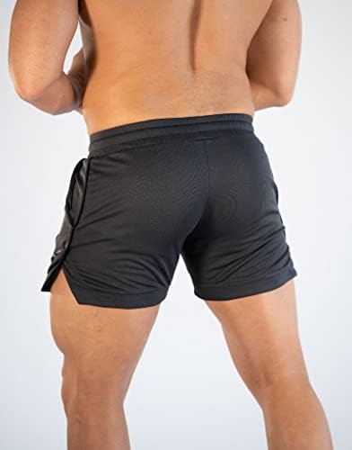 גברים של כושר אימון מכנסיים ריצה קל משקל אתלטי קצר מכנסיים פיתוח גוף אימון