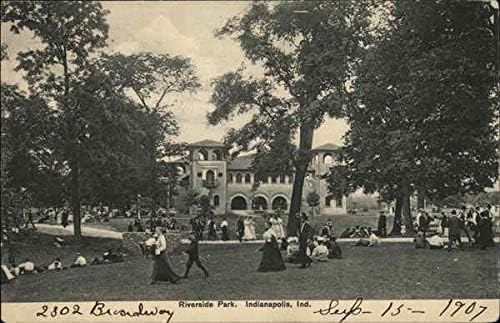 פארק ריברסייד אינדיאנפוליס, אינדיאנה בגלויה עתיקה מקורית 1907