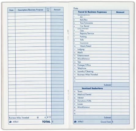 ספר רשומות הוצאות אדמס, 3.25 x 6.25 אינץ ', 48 עמודים, לבן