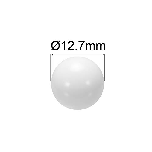 Uxcell 7/32 אינץ 'טבעת מטבע טבעת מכין כדורים, כדור מיסב פלסטיק 10 יחידות