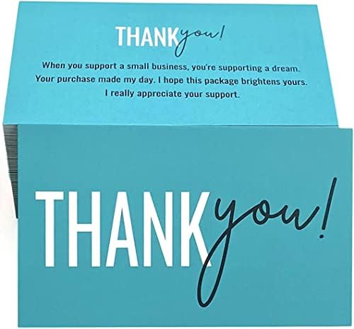 RXBC2011 תודה על כרטיסי התמיכה שלך בעיצוב כתיבה בכתב יד תודה חבילת כרטיסי ביקור קטן של 450