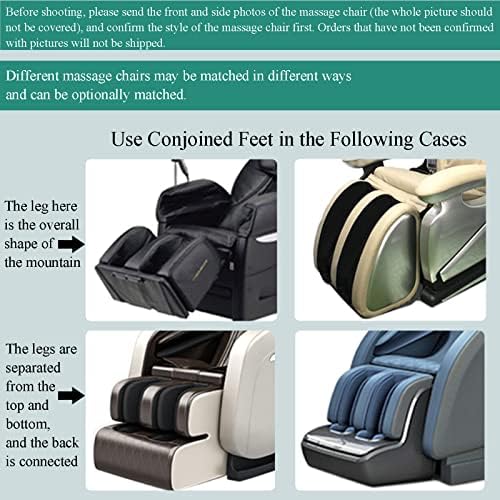 כיסוי כיסא עיסוי לניתוק של Riyifer, כיסוי כיסא עיסוי גוף מלא רחיץ, העשוי מבד מתיחה להגנה על כסאות עיסוי, כיסוי כף הרגל 1+2