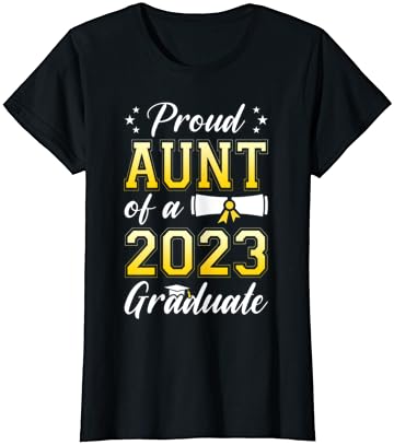 דודה גאה של נשים כיתה של חולצת טריקו ללימודים בכירים של 2023