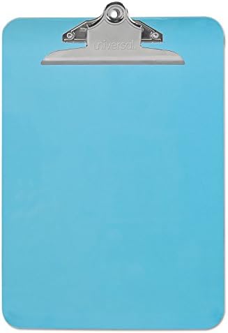 לוח פלסטיק אוניברסלי 40307 עם קליפ בעל קיבולת גבוהה, קיבולת 1 אינץ', מחזיק 8 1/2 על 12, כחול