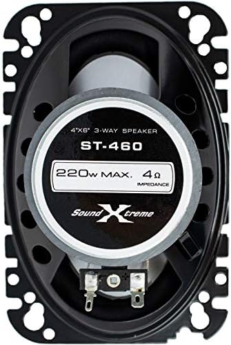 זוג SoundXtreme 4x6 ב -3-כיוונים 220 וואט רמקולים קואקסיאליים רמקולים מדורגים CEA