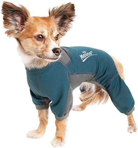 כלב Helios ® 'Rufflex' נמתח גוף מלא אימונית כלב-כושר כלבים ובגדי כלבים יוגה-ז'קט כלבים הכולל מיטה 4-כיוונית, אוורור אסטרטגי, טכנולוגיה