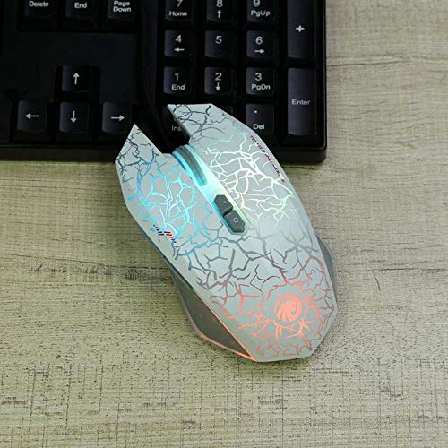 5 מפתחות 2500 דפי עכבר אופטי מתכוונן עכבר משחקים קווית עם 7 צבע הוביל אור עבור מחשב נייד שולחני מחשב