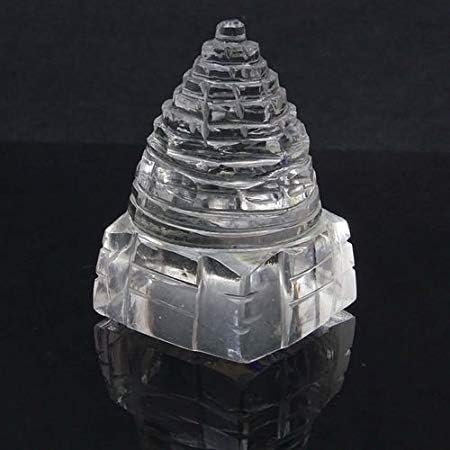 גביש גביש אדמה שרי ינטרה, צורת חרוט, זכוכית עשויה, גודל סך 4 סמ וארוז 40 גרם של ינטרה של קריסטל 1 קריסטל בקופסה