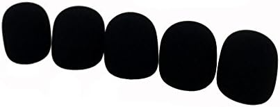שמשות מיקרופון מסוג כדור טטרה-טקניקה, צבע שחור, 5 מארז