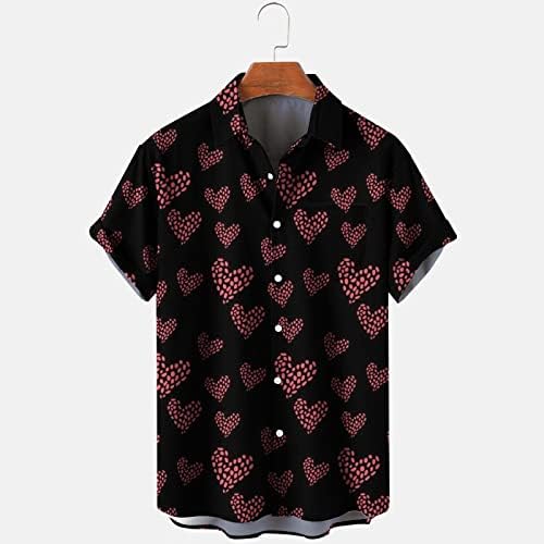 חולצות T לגברים אופנה של יום האהבה חולצה כיס יחיד מודפס