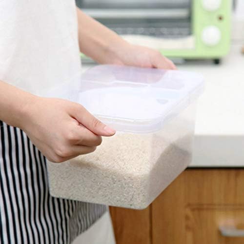פלסטיק אטום לחות הוכחה גדול קיבולת אורז תבואה קמח מיכל מטבח מקפיא מזון אחסון לארגן תיבה