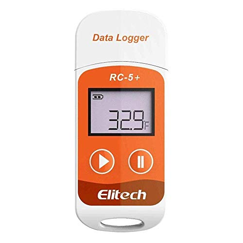 Elitech RC5+ לוגר נתוני טמפרטורה רב-שימושית לחיסון, ביולאב, מדגרה, בנק דם, שרשרת קרה, מדגרה, משאית Refeer, Cargo מאת Instrukart