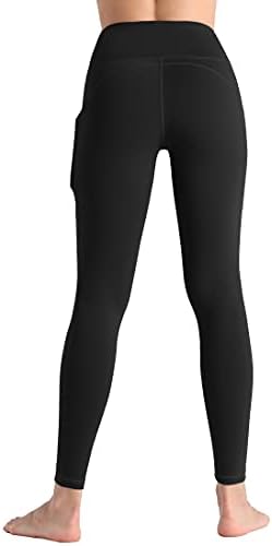 חותלות יוגה בעלות מותניים גבוהים של נשים TMUSTOBE עם מכנסי ריצה של בקרת בטיים בכיסים