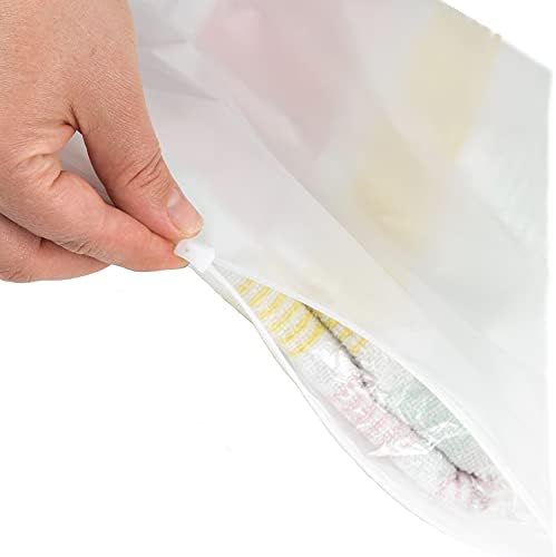 שקופיות שקופיות חלביות שקיות ניילון למוצרי אריזה - 6x9 - 100 חבילות - שקיות אריזה מפלסטיק - שקיות רוכסן קטנות לאריזה - שקיות רוכסן מפלסטיק