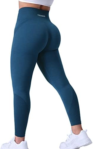 Yeoreo נשים חלקות אימון אוזון חלקה חותלות מותניים גבוהות הרמת מכנסי יוגה ממוחזרים
