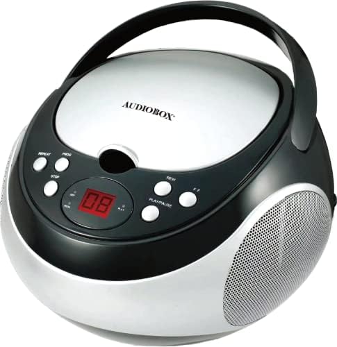 Audiobox CDX-100 נגן תקליטור נייד עם רדיו סטריאו AM/FM שחור