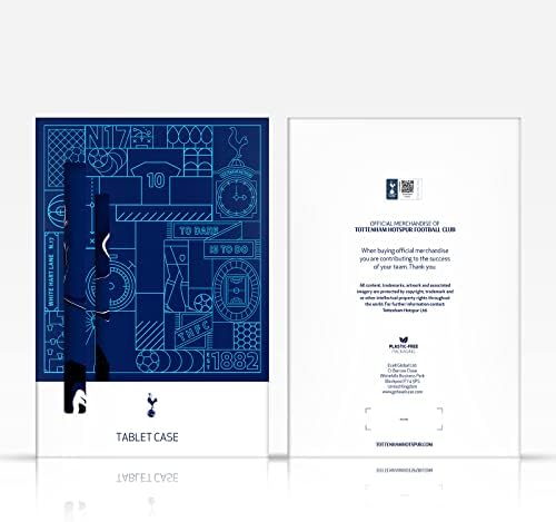 עיצובים של תיק ראש מורשה רשמית Tottenham Hotspur F.C. Lucas Moura 2022/23 First Team Leather Book Parent Case Cover תואם ל- Apple iPad