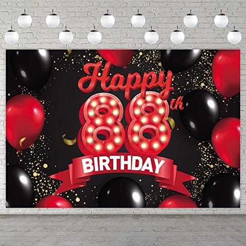 שמח 31 יום הולדת אדום ושחור באנר רקע קישוטי בלוני נושא דקור עבור בנות נשים נסיכת 31 שנים יום הולדת מסיבת יום הולדת תא צילום אבזרי אספקת