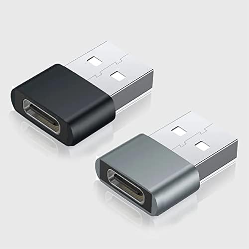 USB-C נקבה ל- USB מתאם מהיר זכר התואם ל- Sony G3221 שלך למטען, סנכרון, מכשירי OTG כמו מקלדת, עכבר, מיקוד, GamePad, PD