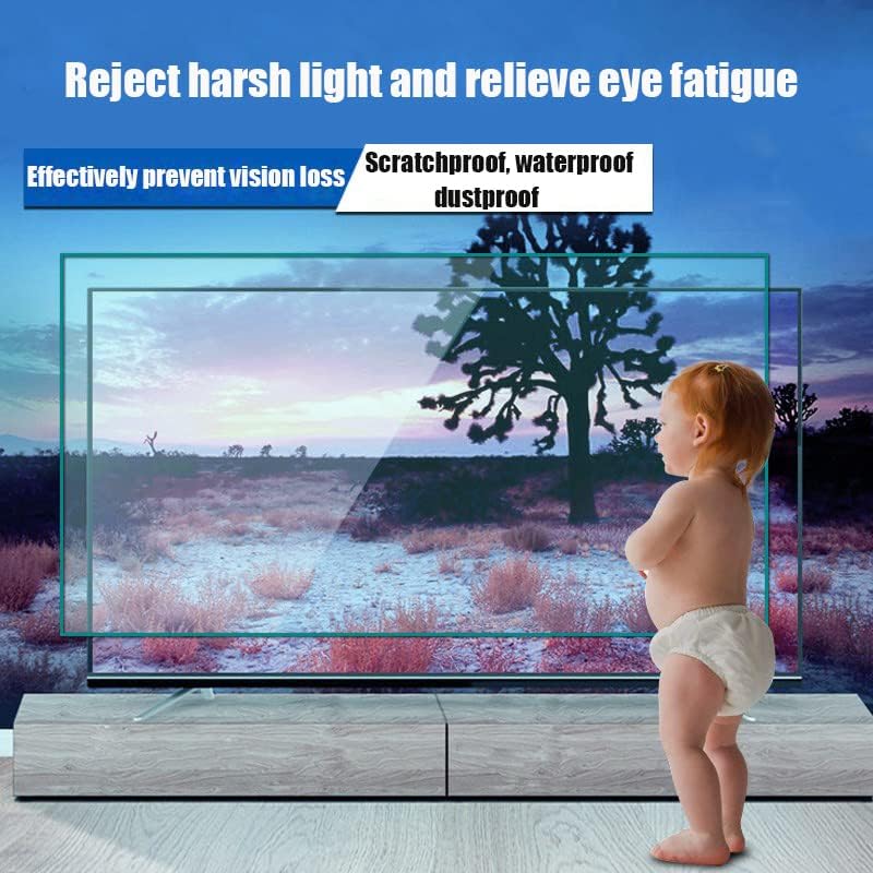 75-85 אינץ 'מגן מסך טלוויזיה נגד אור כחול נגד בוהק / אנטי סרט אולטרה סגול מסנן הגנה לעיניים נגד אולטרה סגול מקל על מאמץ עיניים עבור מסך,