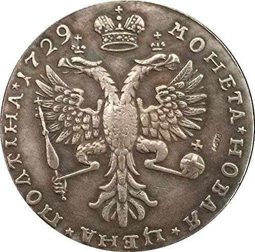 1729 פיטר השני מטבעות רוסיה עותק לעיצוב משרדים בחדר הבית