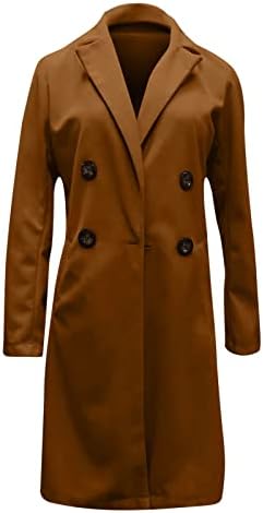 מתנות ליום הולדת לנשים, מעיל תעלה קדמי פתוח לנשים תאריך לילה שרוול מלא מעיל סתיו סתיו מעיל מוצק