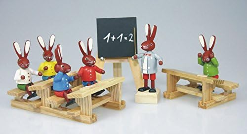 Rudolphs Schatzkiste ארנב בית הספר ל -5 תלמידים 1 מורה ל -2 בנקים 1 לוח סיפן ארנב פסחא קלטת פסחא העפרות חדש