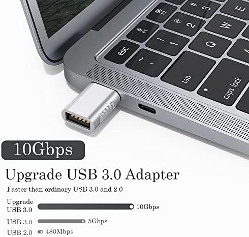 שדרוג AUVIPAL 10GBPS USB C ל- USB 3.0 מתאם OTG, USB סוג C זכר ל- USB נקבה, רעם 4/3 לממיר USB עבור MacBook Pro/Air, iPad, iMac ועוד מכשירים