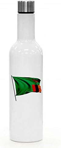 ExpressItbest 25oz יין מבודד/בקבוק Watter - דגל זמביה - אפשרויות רבות