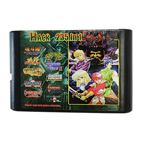 מחסנית משחק 235in1 כרטיס משחק 16 סיביות עבור קונסולת Sega Mega Drive Genesis