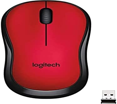 Logitech M220 עכבר אלחוטי, כפתורים שקטים, 2.4 ג'יגה הרץ עם מקלט מיני USB, 1000 מעקב אופטי של DPI, חיי סוללה של 18 חודשים, מחשב/מחשב נייד