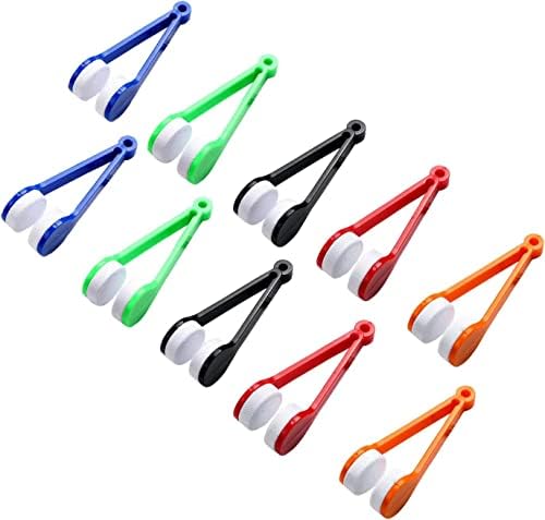 JDYYICZ 10 PCS מיני משקפי שמש משקפיים משקפיים משקפיים משקפי משקפיים ניקוי מברשות מנקה יותר, צבע אקראי