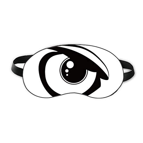 קישוט עיניים וקטורי דפוס שחור מגן עיניים שינה רך לילה כיסוי גוון עיניים