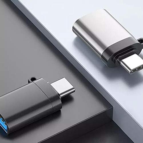 כבל Goxwave תואם ל- Lilliput UMTC-1400-USB-C ל- PortChanger, USB Type-C OTG USB מחזיק מפתחות נייד ללייליפוט UMTC-1400-Slate Black